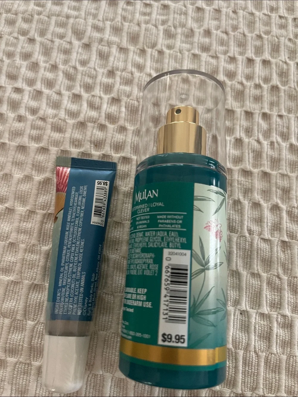 Bath & Body Works Mulan Teal & Gold Fragrance Mist and lip gloss - Picture 2 of 3